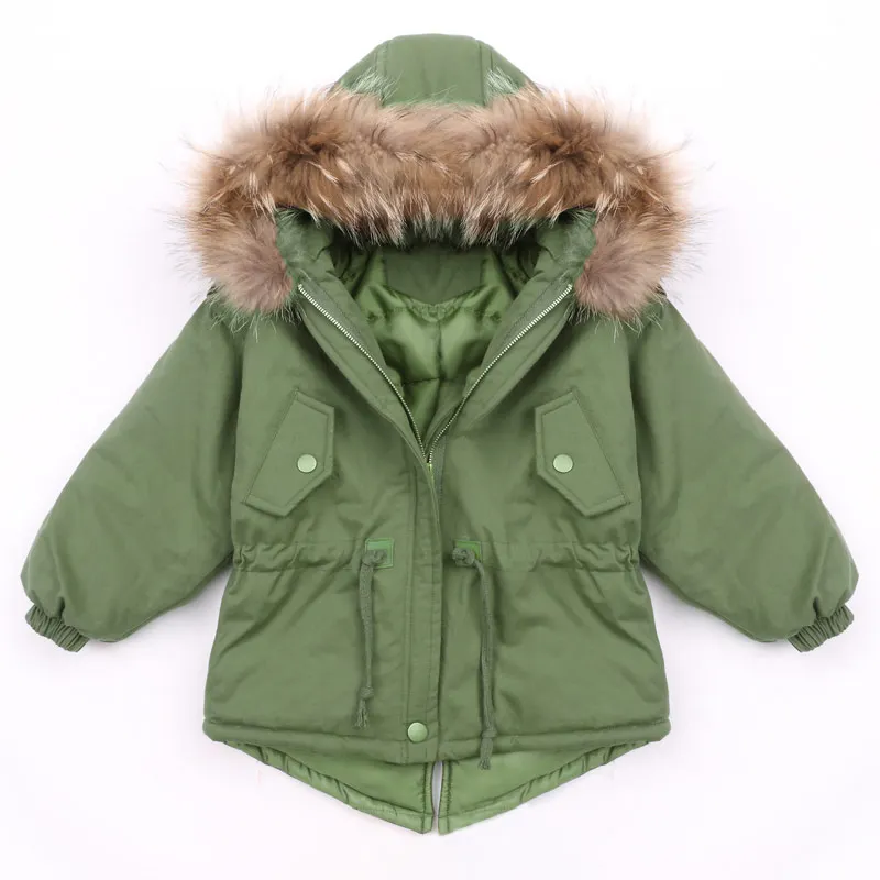 Новая зимняя куртка для мальчиков 2 10 лет пальто с меховым капюшоном 7WT050|boys winter