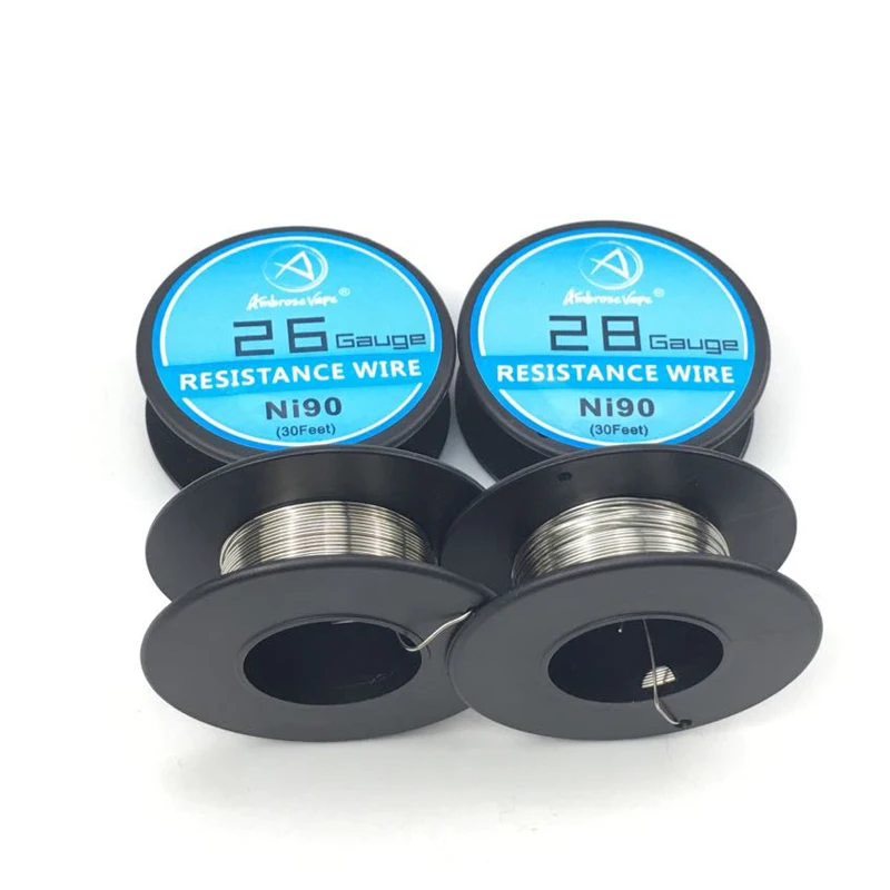 Эмброуз Vape 10 м/roll Ni90 электронных сигарет Отопление провода для RDA RTA распылитель