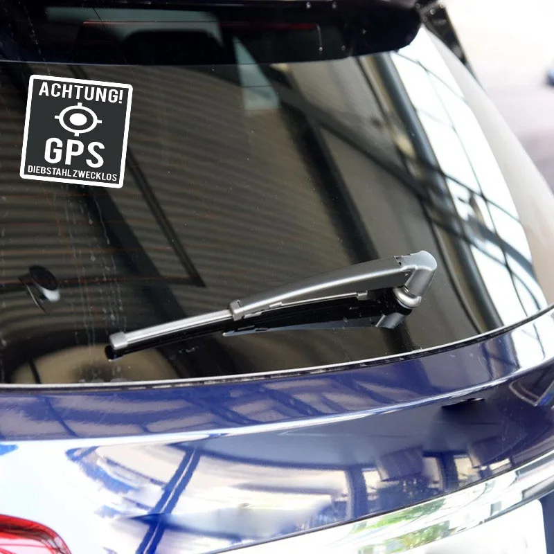 YJZT 9 1*11 см Achtung GPS DiebstahlZwecklos Автомобильная наклейка Доберман ПВХ C1 3083|car sticker|decals carpvc