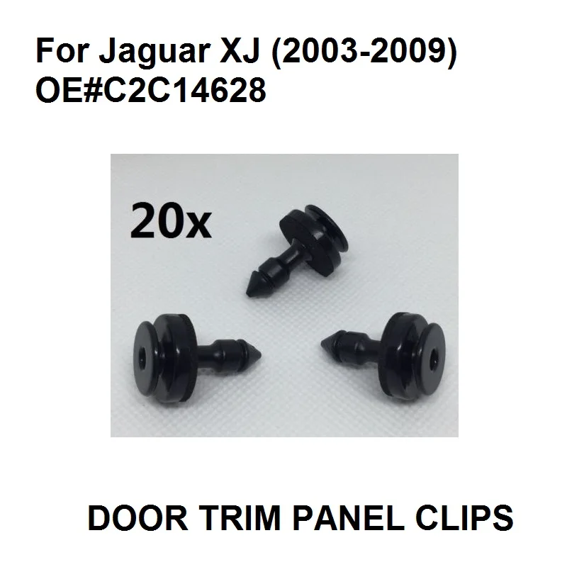 

20x Door Card Clips For Jaguar XJ (2003-2009) C2C14628 - Trim Panel & Door Panel