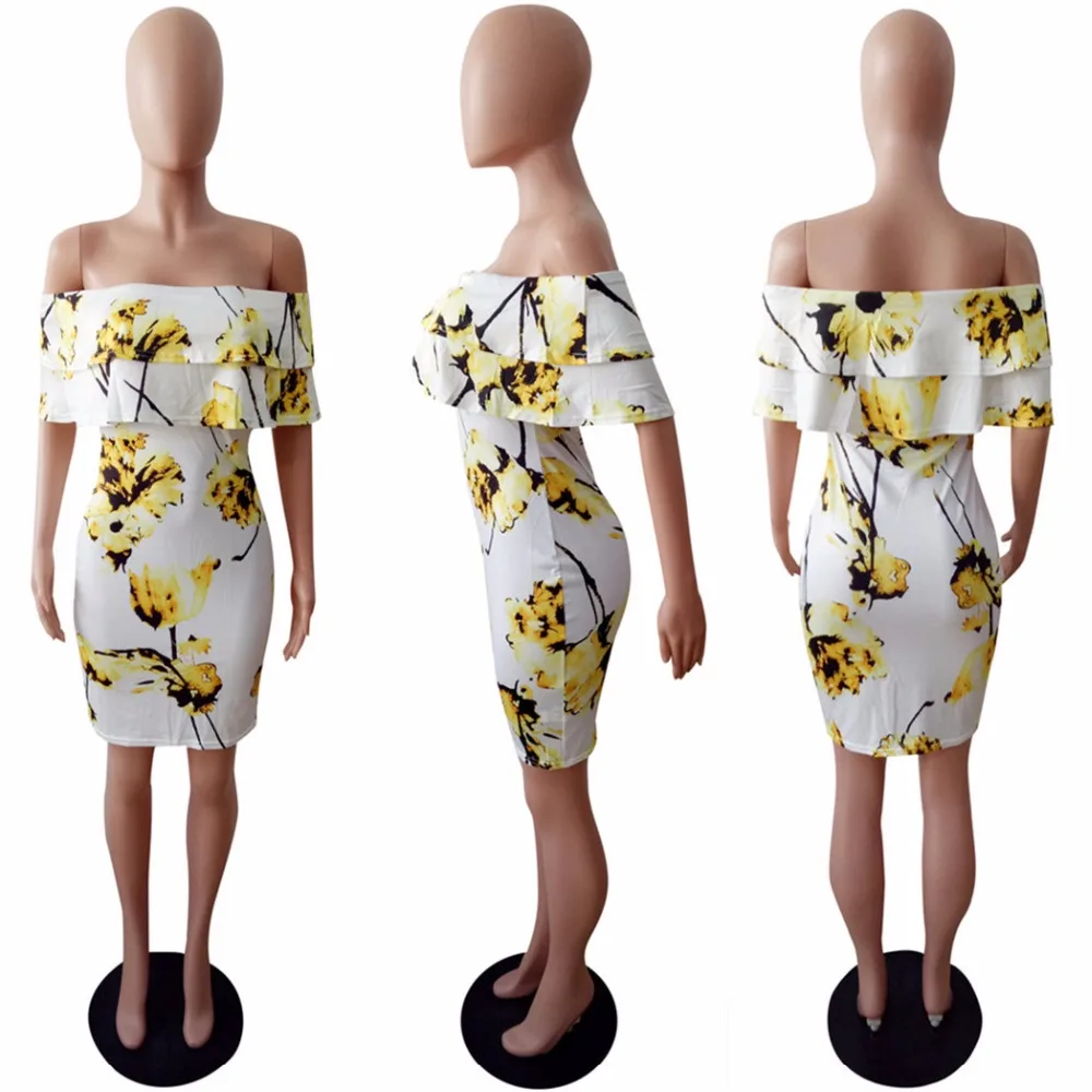 Joiekuno печати без бретелек Vestidos blusas mujer de moda летние пикантные 2019 Bodycon Вечерние мини