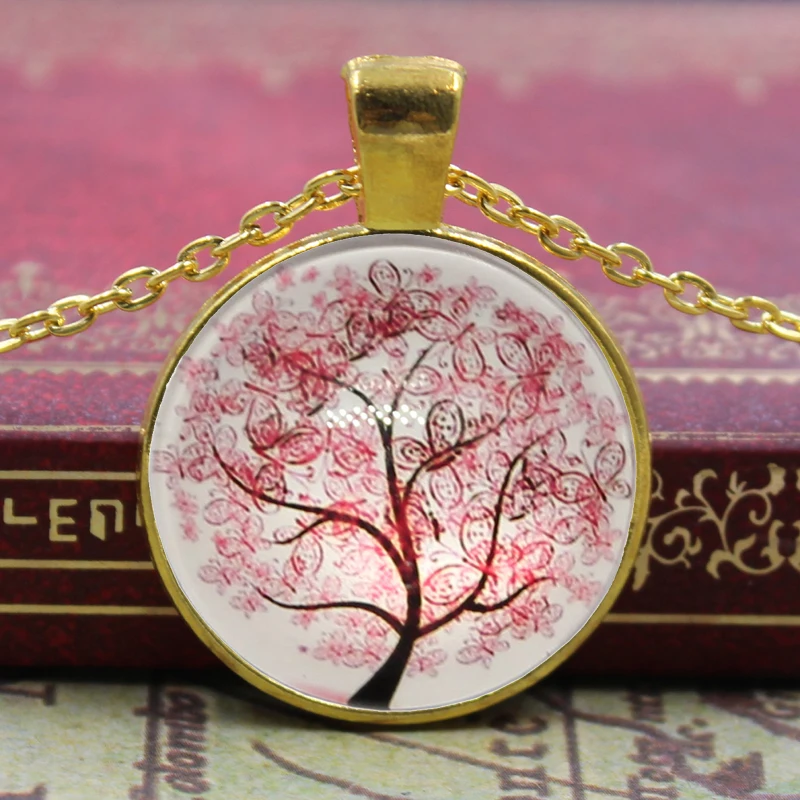 Новое модное Древо мира бижутерия со стеклянными кабошонами бронзовое