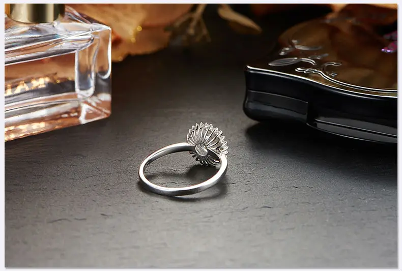 Ювелирные кольца с муассанитом цветочный дизайн 1.00ct карат 18 К белые золотые обручальные кольца для женщин ювелирные украшения подарок для девочки
