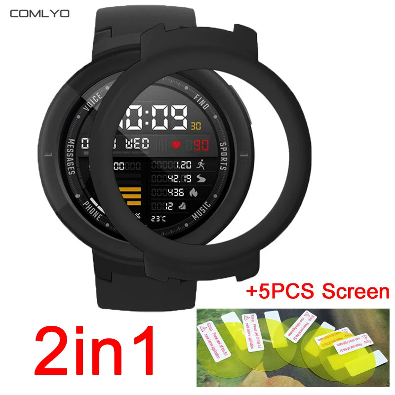 2в1 PC защитный чехол для Huami Amazfit Verge Смарт часы жесткий s оболочка + amazfit verge Защитная