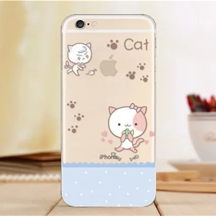 Free shipping cute ultra thin transparent painting cover soft TPU silicone case for apple iphone 5 5s lovely pouch 12 colors |