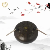 10inch steel tongue hand pan drum buddhism meditation percussion instrument worry free sound metal drum with drumsticks bag