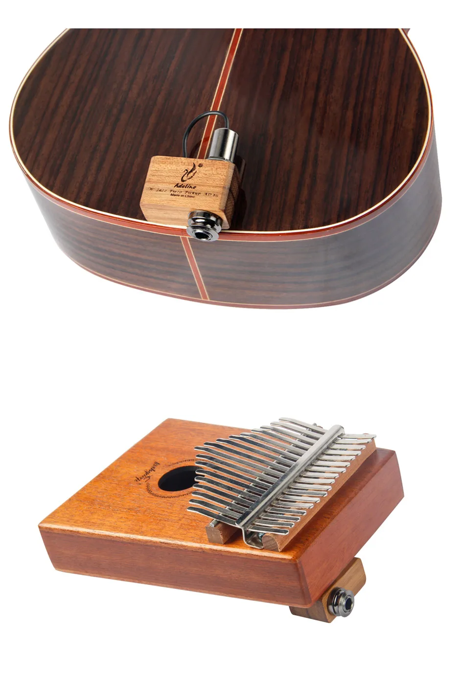 YUEKO Adaline W-Jazz Piezo AD-89 патч-пикап маленький и удобный, подходит для калимбы, гитары и укулеле/гитарных аксессуаров