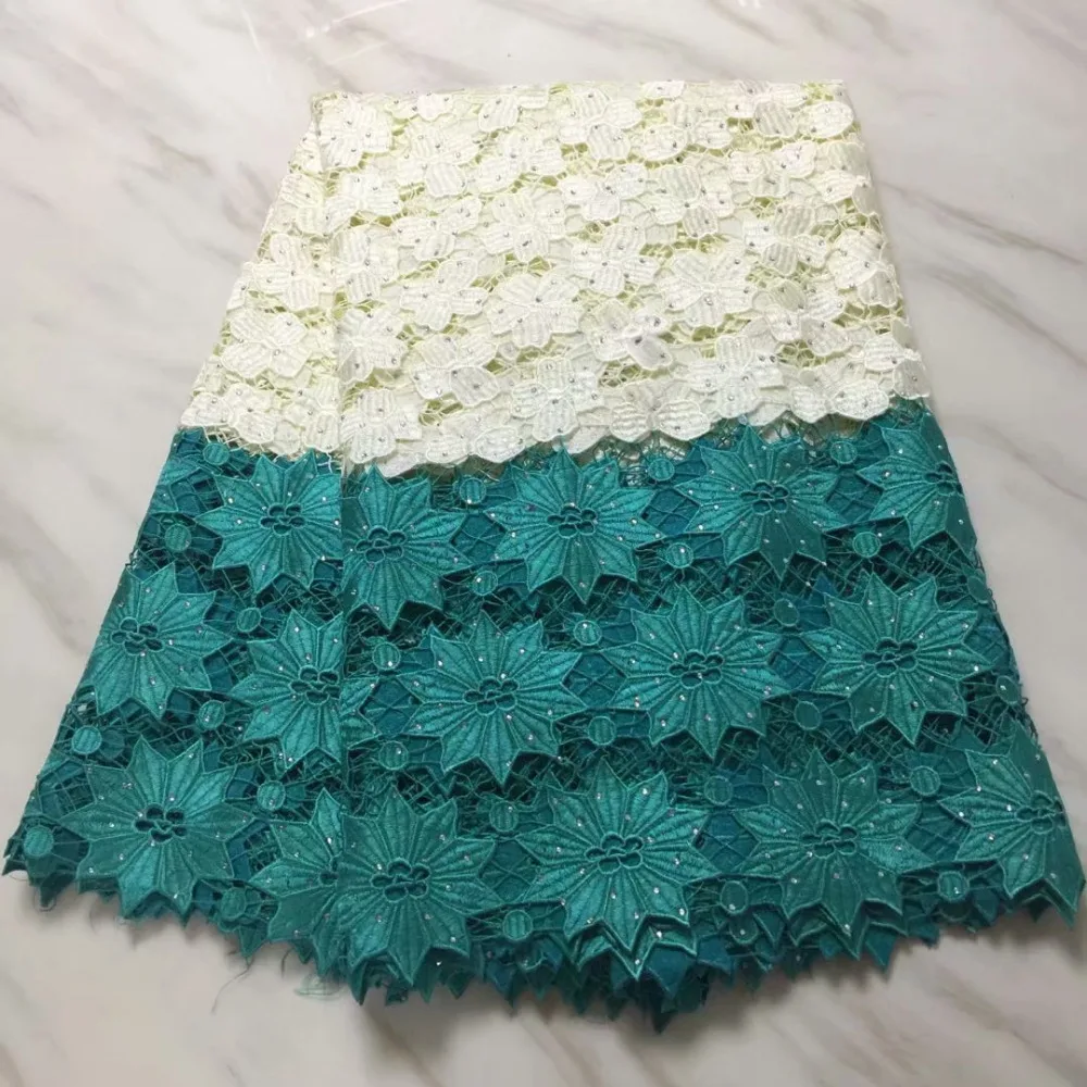 Контрастные цвета швейцарская Водорастворимая кружевная сетчатая ткань с