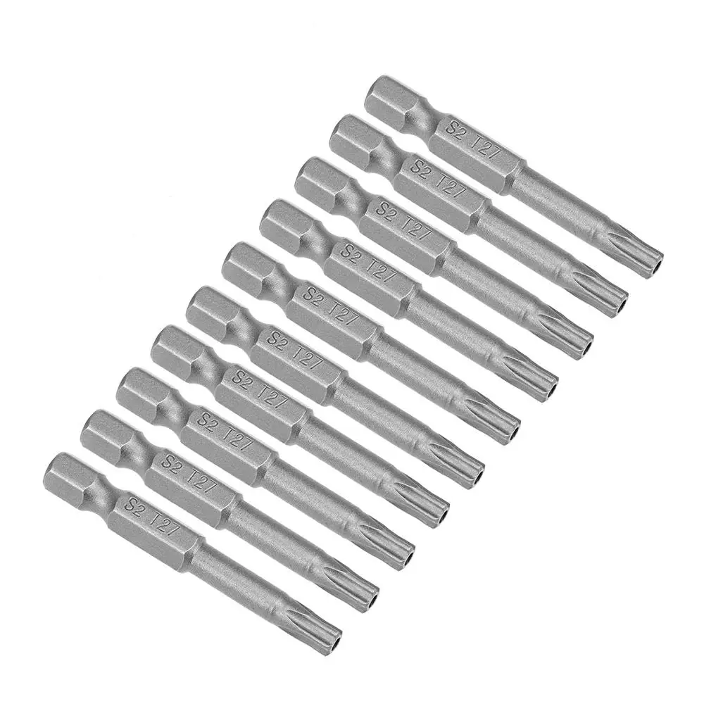 UXCELL новинка 10 шт. 50 мм 1/4 &quotшестигранный хвостовик T10 T15 T30 T27 T40 T25 T8 магнитная