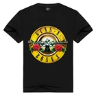 Мужскаяженская футболка с надписью Guns n'roses, модные женские летние топы, футболки, мужская Свободная футболка