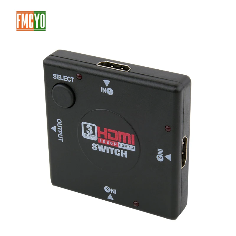 HDMI KVM переключатель 4 порта 3 входа 1 выход сплиттер видео монитор 1080P Разрешение