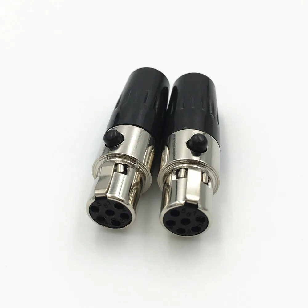 1 шт. Высокое качество Mini XLR 3 4 5 6 контактный разъем маленький Аудио Микрофон для