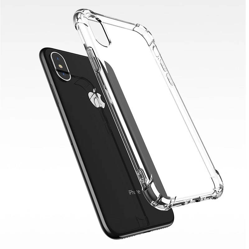 Для iPhone Xs XR MAX противоударный защитный прозрачный чехол для X 8 7 6 6s Plus мобильного