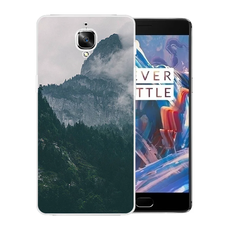 Phone Case for OnePlus 3 / 3T Luxury Flexible Matte Coque A3000 Landscape Pattern Full Protective Back Cover One Plus Capa |