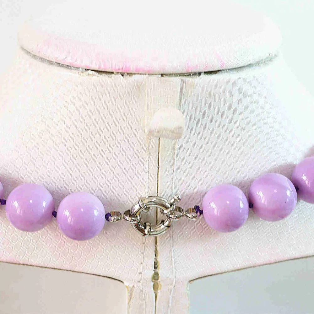 Подвески Модные фиолетовые ракушки краска для выпечки стеклянные бусины Круглые