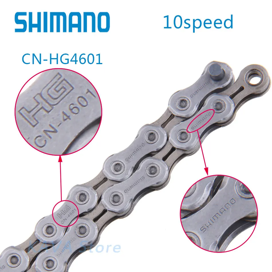 SHIMANO CN HG4601 горный велосипед цепи 10 цепь для скоростного велосипеда 114L 10/20 Вт 30