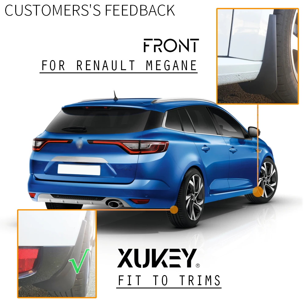 Брызговики для Renault Megane 1 2 3 4 Grand GT GrandTour RS Trophy
