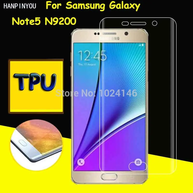 Полное покрытие прозрачная пленка из мягкого ТПУ протектор экрана для Samsung Galaxy Note
