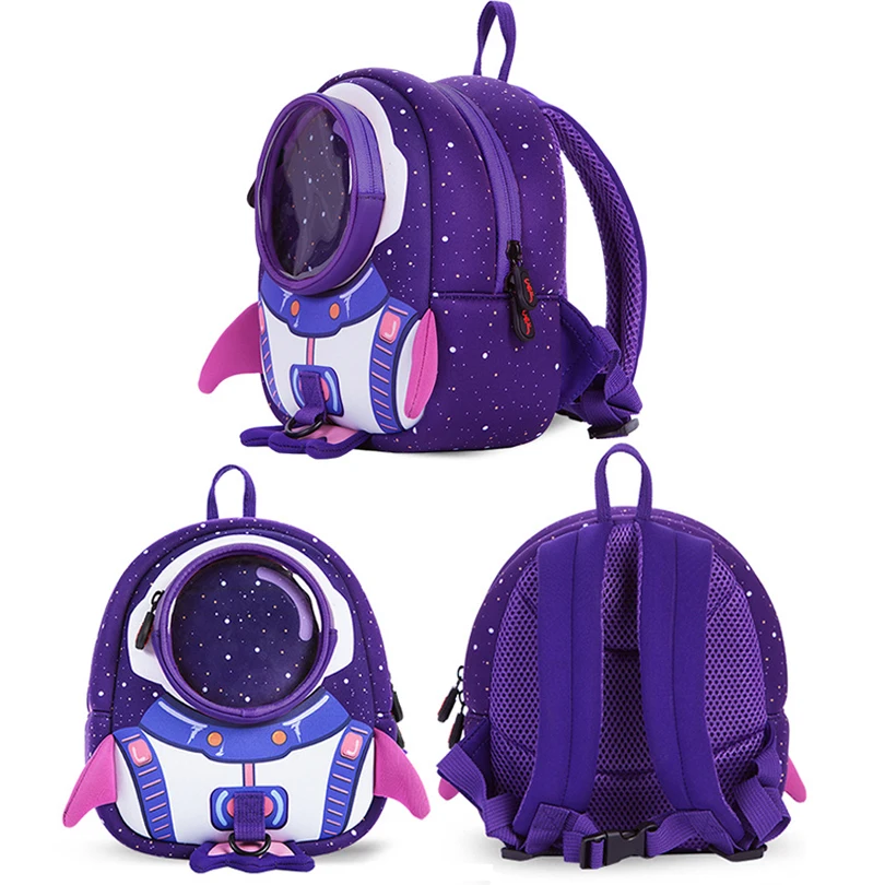 

TIZZYDE 2018 3D Rocket Kindergarten Children Cartoon School Backpack Female High Quality 1-6 Years Old Boys And Girls DHJ01