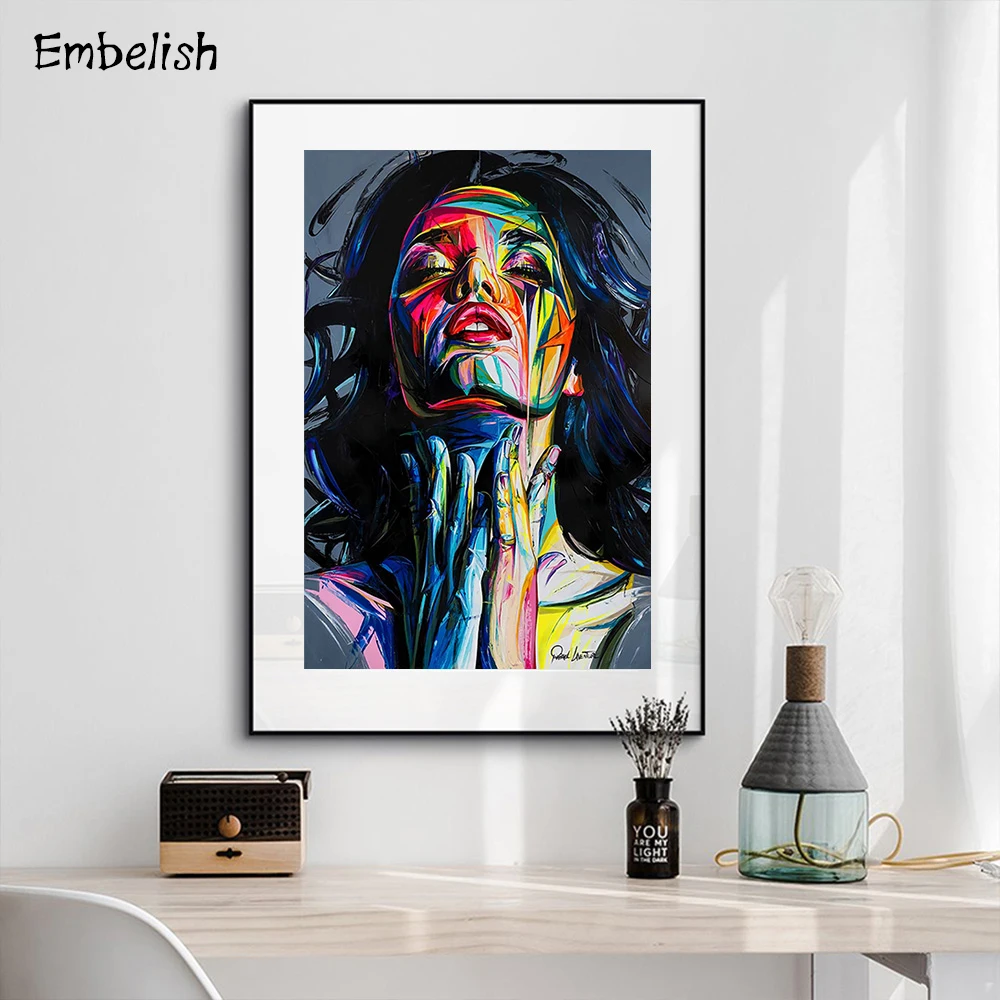 Embelish 1 шт. Francoise Nielly цветные для лица горячее HD холст картины гостиной Современный