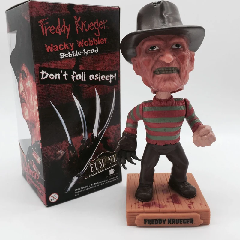 A &quotКошмар на улице Вязов&quot Freddy Krueger Jason Wacky Wobbler Bobble Head PVC фигурка игрушки 10
