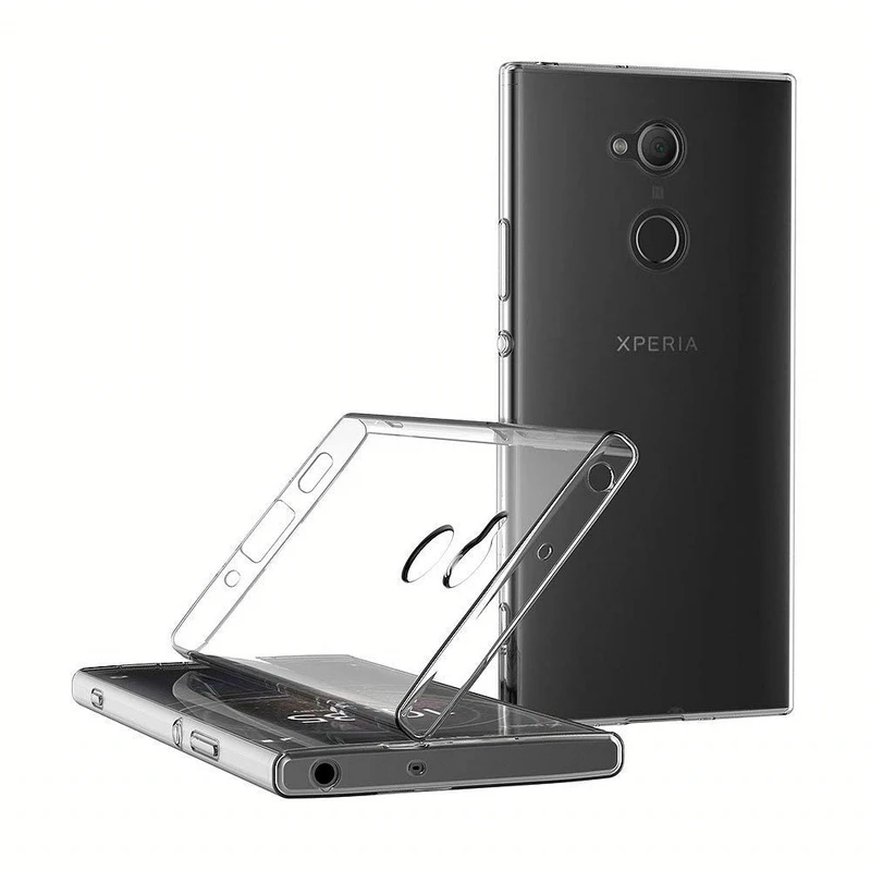 Чехол для sony Xperia XA2 TPU Силиконовый прочный прозрачный мягкий чехол двойной