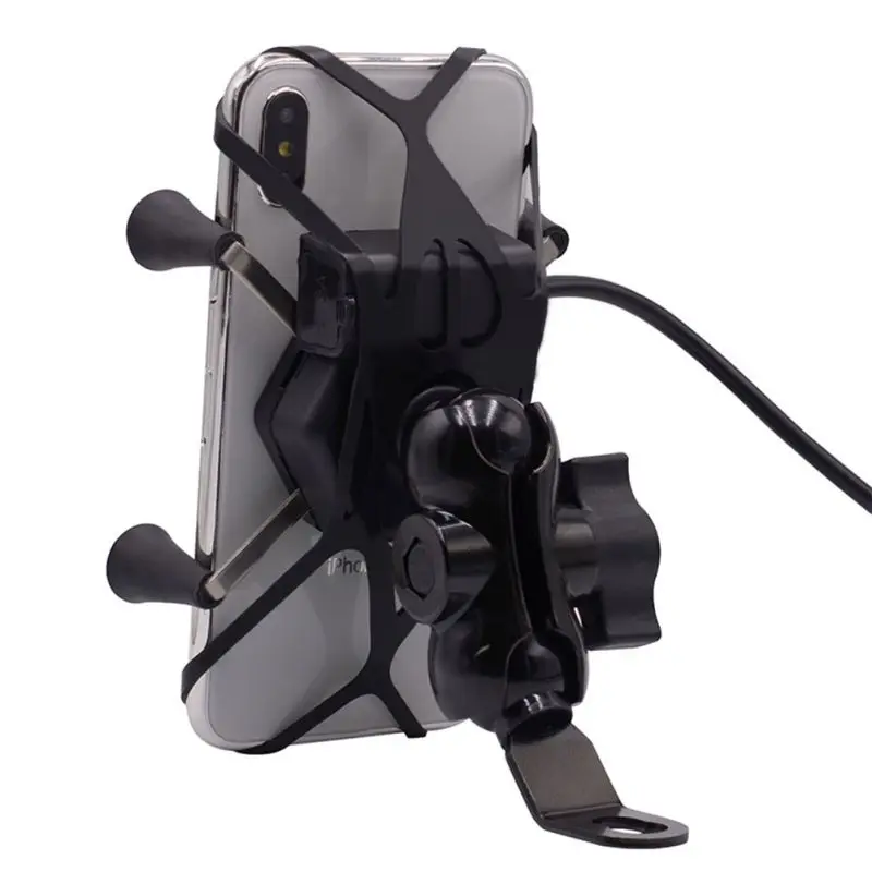 Оптовая продажа держатель для мобильного телефона в байкерском стиле с зажимом и