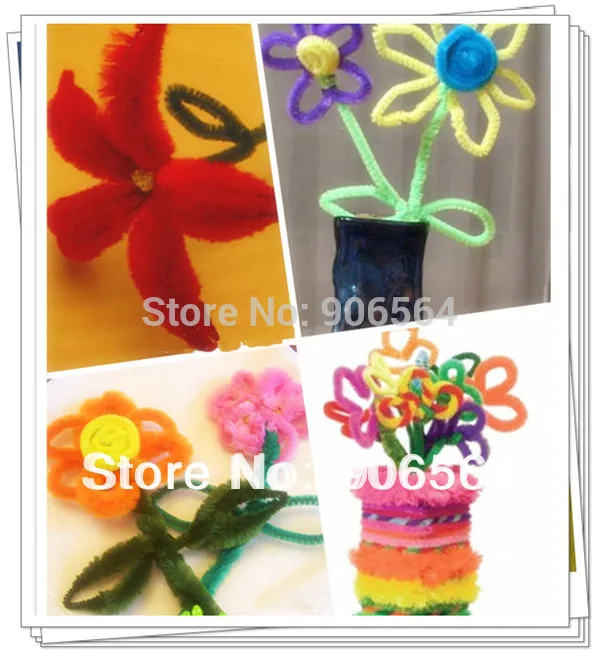 Волнистая пушистая палочка из синели стебель 12 дюймов детское художественное