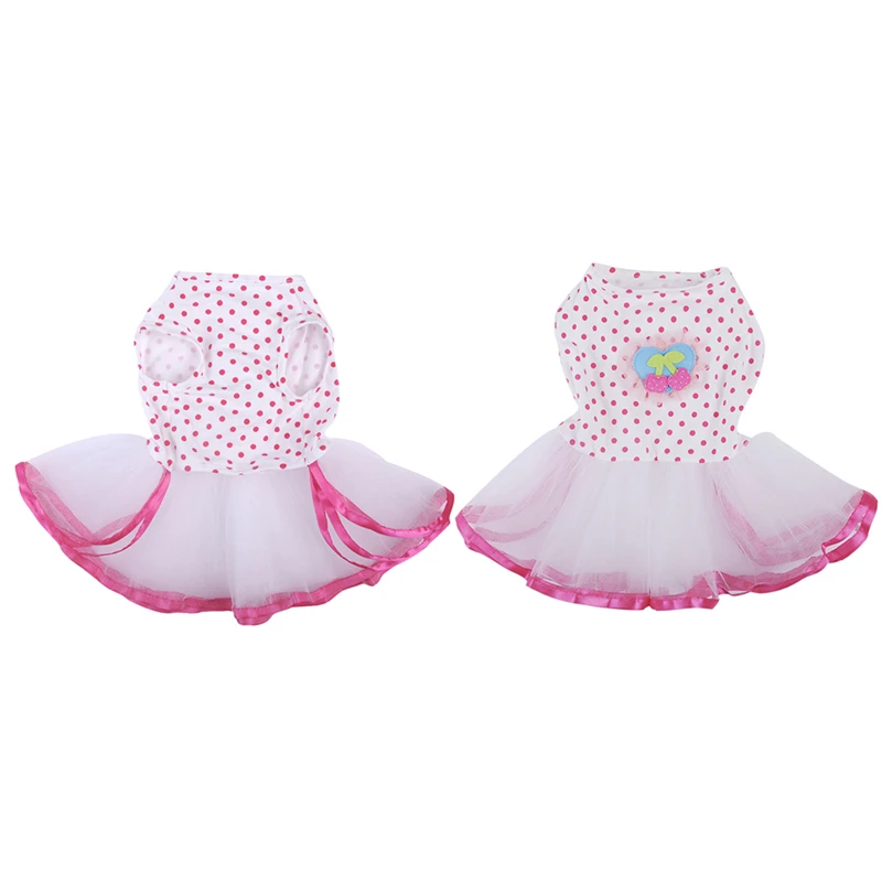 Милый собака кот в горошек платье принцессы без рукавов рубашка с рисунком