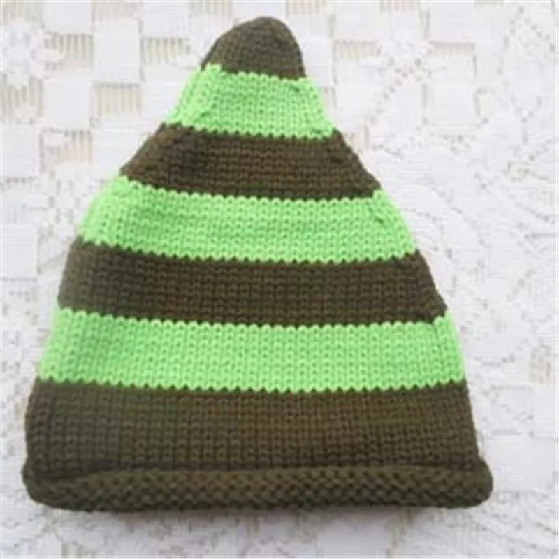 Новая зимняя вязаная шапка весна осень зима теплая с острым носком для детей два