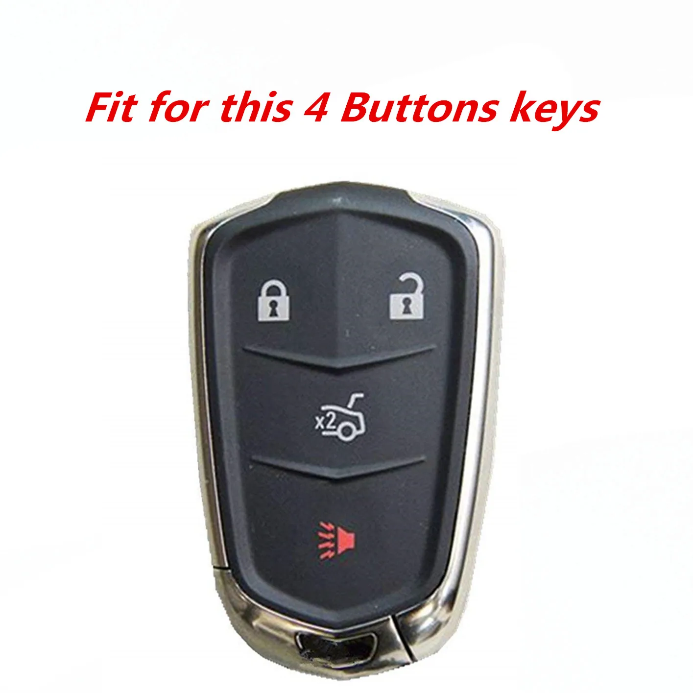 WFMJ Синяя кожаная задняя крышка с 4 кнопками для Брелока Для 2014 2015 2016 Cadillac ATS CTS XTS -