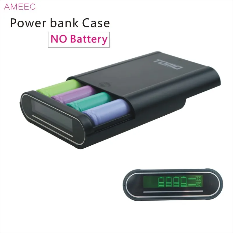 Зарядное устройство TOMO T4 18650 зарядное 2 порта Usb 5V2A зарядка для 4 шт. литиевых