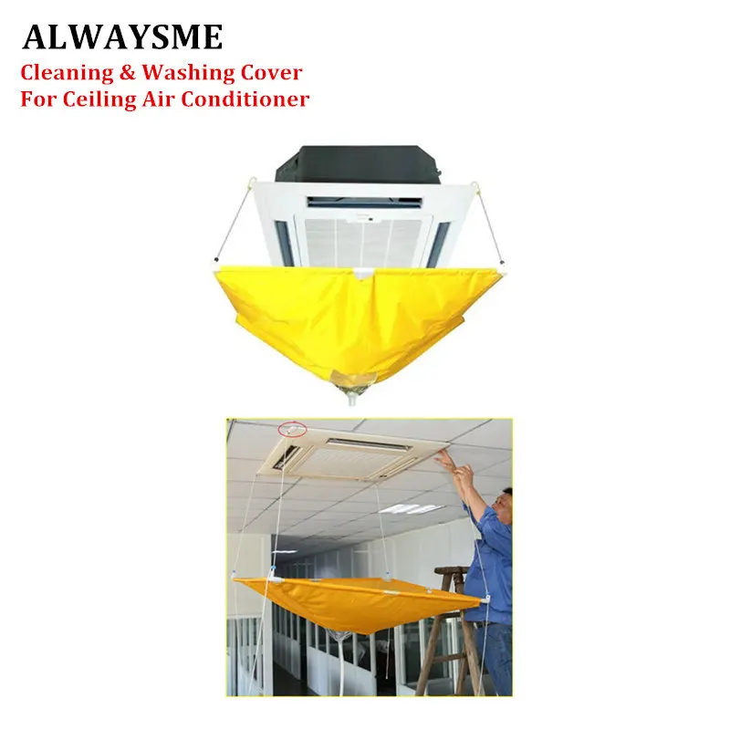 ALWAYSME потолочные кондиционеры, полностью моющие, чистящие инструменты, чехол-сумка с мягкой пластиковой трубкой длиной около 1 м