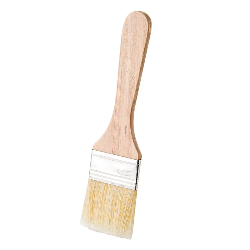 2 шт.! Новая деревянная ручка с коричневой щеткой для волос кухонная щетка выпечки