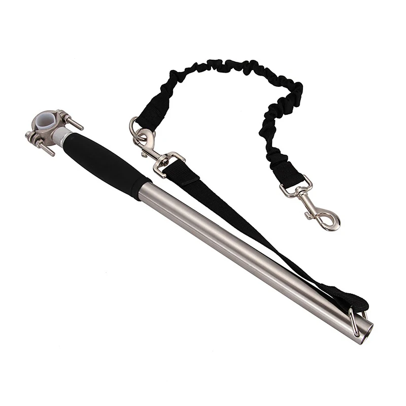 Поводки для собак из нержавеющей стали езды на велосипеде без рук ошейник
