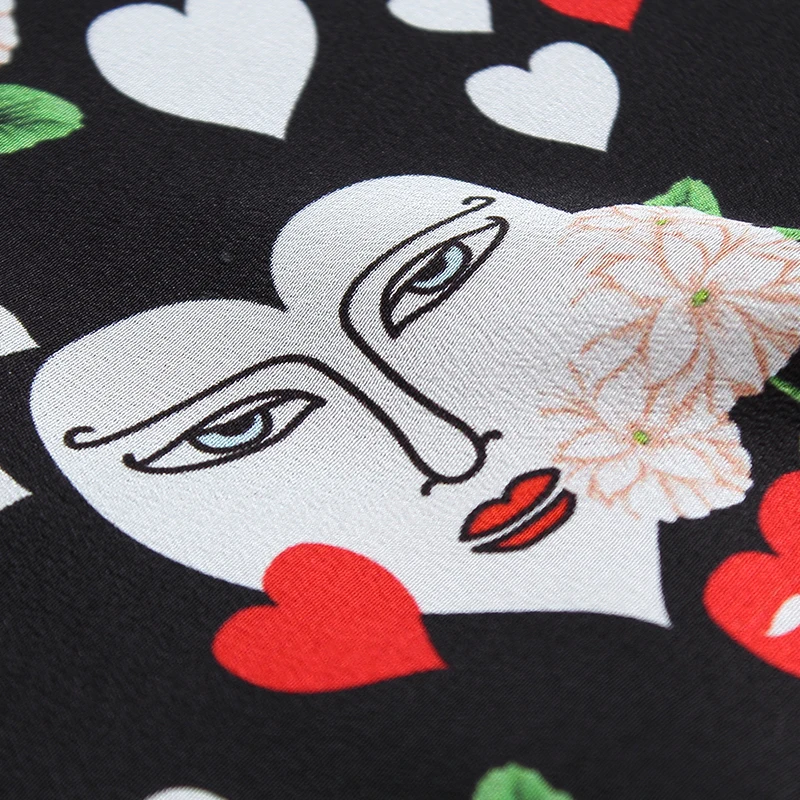 L/XL/2XL/4XL большой размер с цветочным принтом плюс дамское платье многоцветный