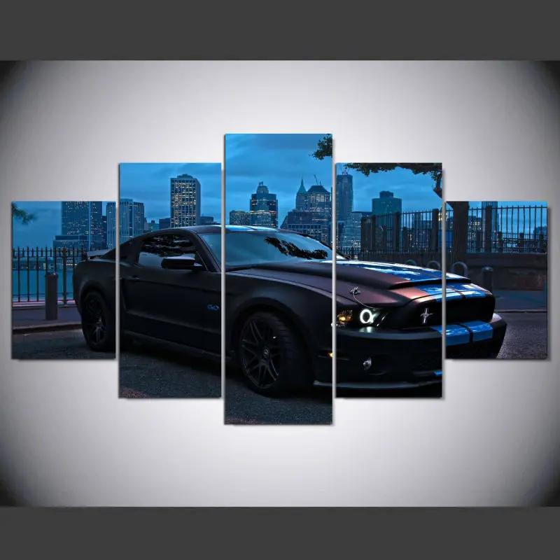 DAFENJINGMO художественная Новинка HD 5 шт. холст Художественная печать Ford Mustang группа