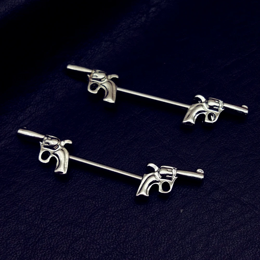 2 шт. горячая Распродажа хирургические Нержавеющая сталь с двумя пистолетами