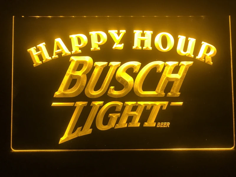 620 Busch Light Beer Happy Hour Bar Led Neon Sign | Дом и сад