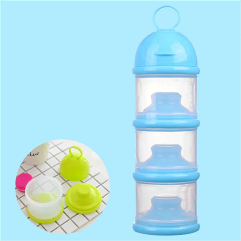 Portable Milk Powder Formula Dispenser Food Container Storage Feeding Box for Toddler Baby Three-Layer | Мать и ребенок