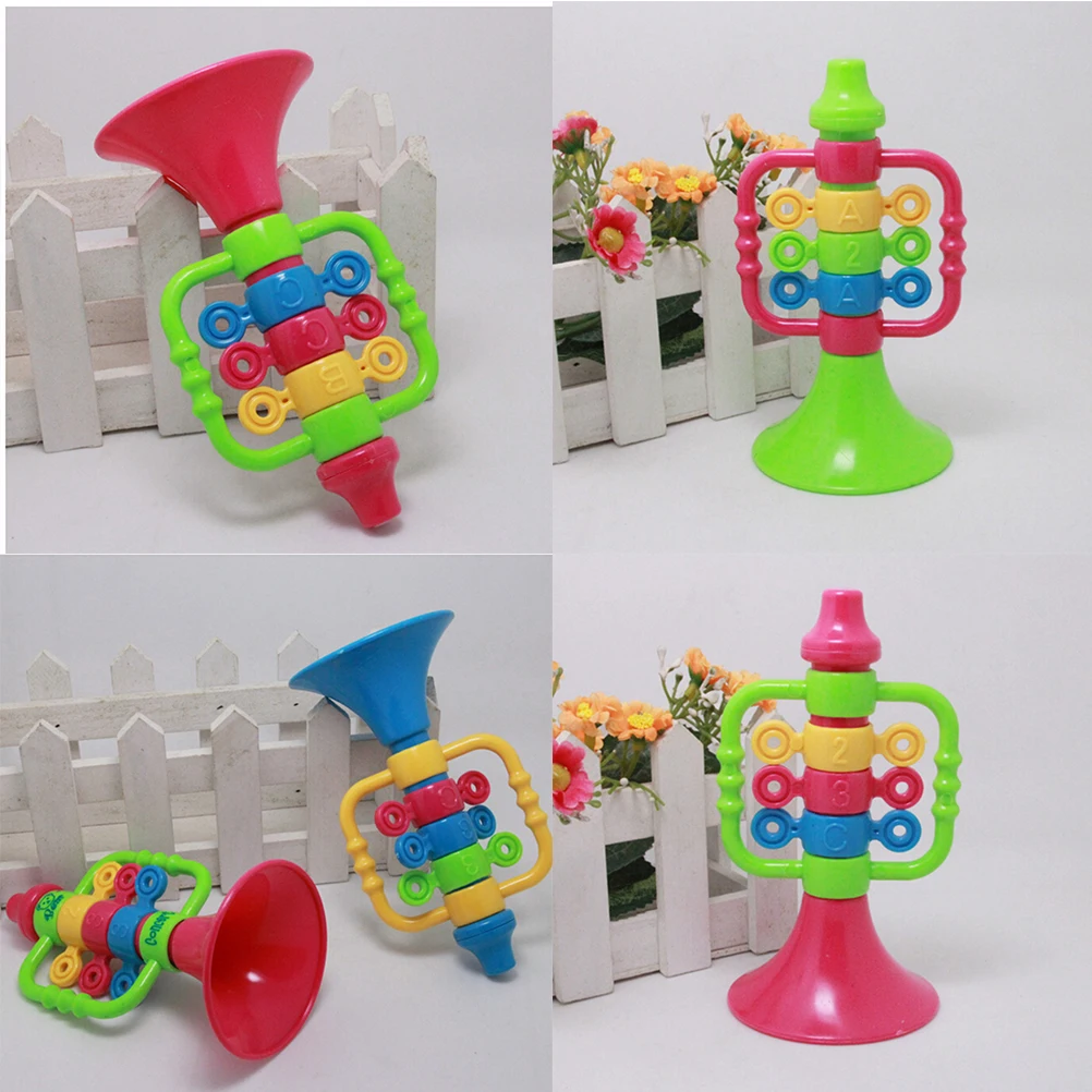 Труба детская пластиковая цветная с динамиком 1 шт.|children's musical instruments|musical instruments