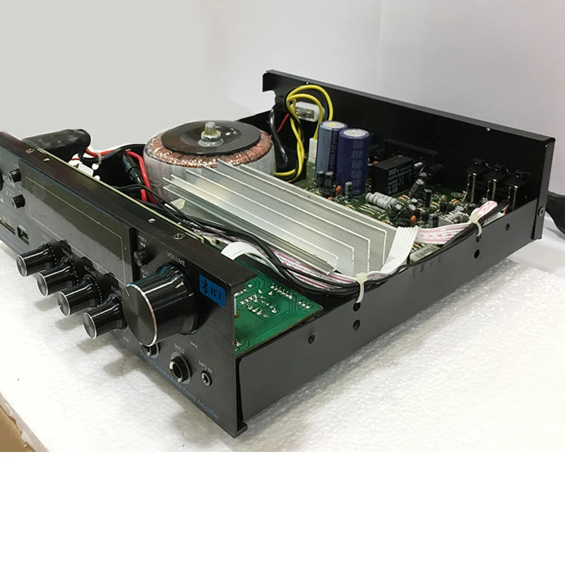BT-1388 200 Вт+ 200 Вт HIFI караоке домашний кинотеатр стерео аудио усилитель Поддержка Bluetooth. Двойной микрофон. USB. Sd-карта