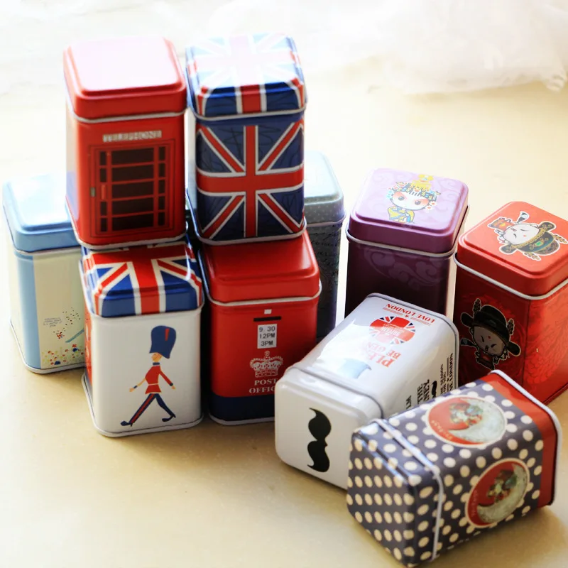 1 шт. винтажная Красивая цветная Сакура Цветочная пасторальная железная коробка