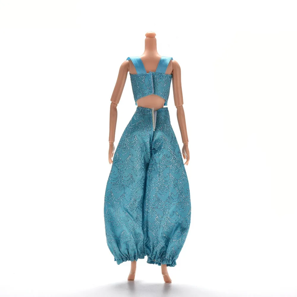 2 шт./компл. латинские куклы принцессы Одежда для йоги Мода крест топ широкие