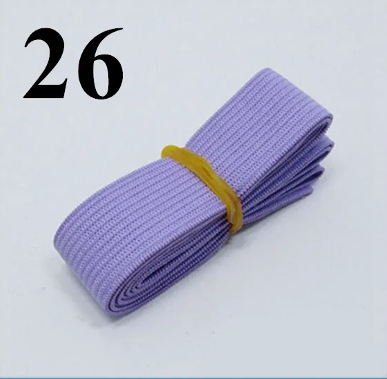 Color 26 5 метров 20/25 мм Красочные спандекс нейлон высокого Эластичная лента тесьма для одежды, штаны, платье с кружевной отделкой DIY одежда аксессуары для шитья - Цвет: Color 26
