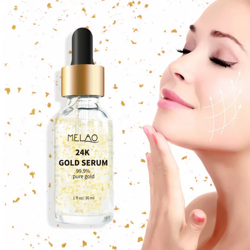 MELAO 24K Золотая Сыворотка для лица увлажняющий эссенция отбеливающий дневной крем