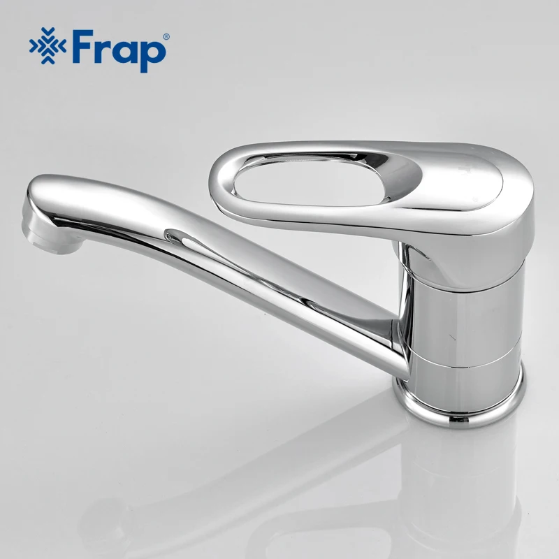 Бесплатная доставка кухонный кран Frap с одной ручкой поворот на 360 градусов
