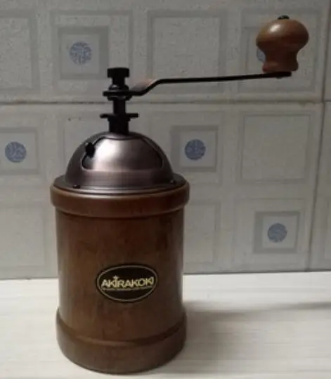 Белый Ручная кофейная мельница, деревянная ручная кофемолка, фасоль, перец, орехи для специй, шлифовальная мельница, ручная итальянская кофемолка, машина - Цвет: Белый