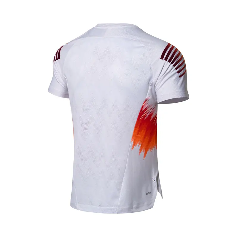 Li Ning Мужская футболка для бадминтона на сухой дышащей комфортной национальной