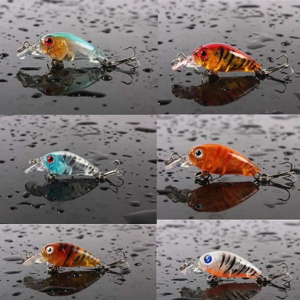 2017 5 шт./лот пластик рыболовные приманки бас CrankBait наживка снасти 4 см/4G Рыбалка